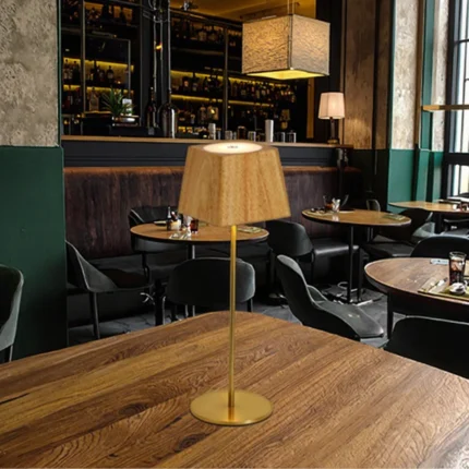 Nordic Cordless Led Table Lamp Rechargeable Touch Dimming Portable Bar Restaurant Lights Luxury Modern Desk Lamps