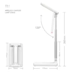 2 in 1 15W Adjustment Home Lamp Lighting Multifunction LED Desk Table Lamp Fast Charging Wireless Charger With Folding Light - Image 5