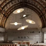 Nordic Designers Circular Dining Room Chandelier Hotel Living Room Decorative Luxury Creative Pendant Light