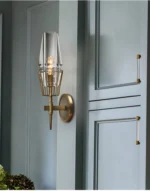Hotel Decorative Accessories Crystal Glass Bedside Designer Nordic Aisle Corridor Wall Lamp