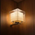 HOt Selling Square Paper LED Wall Lights Hotels Bedroom Ambient Wall Lamp for Home Decor - Image 4