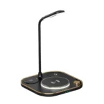 2025 Hot Selling 4-in-1 Phone Stand Fast Charging 15W Wireless Charger Reading Lamp OEM Plastic Body Desk for Industrial Use