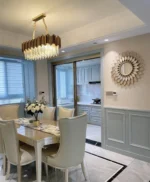 Nordic Customized Luxury Villa Restaurant Crystal Chandelier Modern Atmosphere Golden Pendant Lamp - Image 4