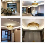 Nordic Customized Luxury Villa Restaurant Crystal Chandelier Modern Atmosphere Golden Pendant Lamp - Image 6