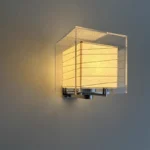 HOt Selling Square Paper LED Wall Lights Hotels Bedroom Ambient Wall Lamp for Home Decor - Image 3