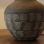 Japanese Style Home Decorative Handmade Ceramic Desk Lamp with Fabric Lampshade Retro Table Lamp for Hotel Living Room - Image 5