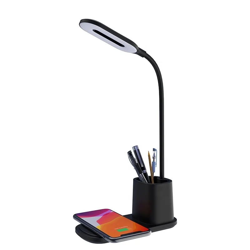 Ha3e898012e3f430697a8f7da8c3b4e53o.webp 2025 New Hot Products Living Room Lamp 10W Fast Wireless Charger Station Lamp Flexible Table Lamp for Restaurant - Image 1