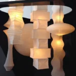 Hot Selling Handmade Rice Paper Pendant Lamp E27 Interior Decoration Paper Lantern Restaurant Paper Lamp Chandelier - Image 6