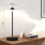 Modern Portable Cordless Restaurant Table Lamp Rechargeable with Battery Power Home Decor Luxury Metal Table Lamp - Image 6