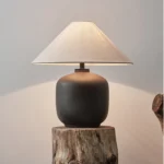 Wabi Sabi Style Ceramic Table Lamp Living Room Handmade Decoration Indoor Bedside Table Lamp Handmade Ceramic
