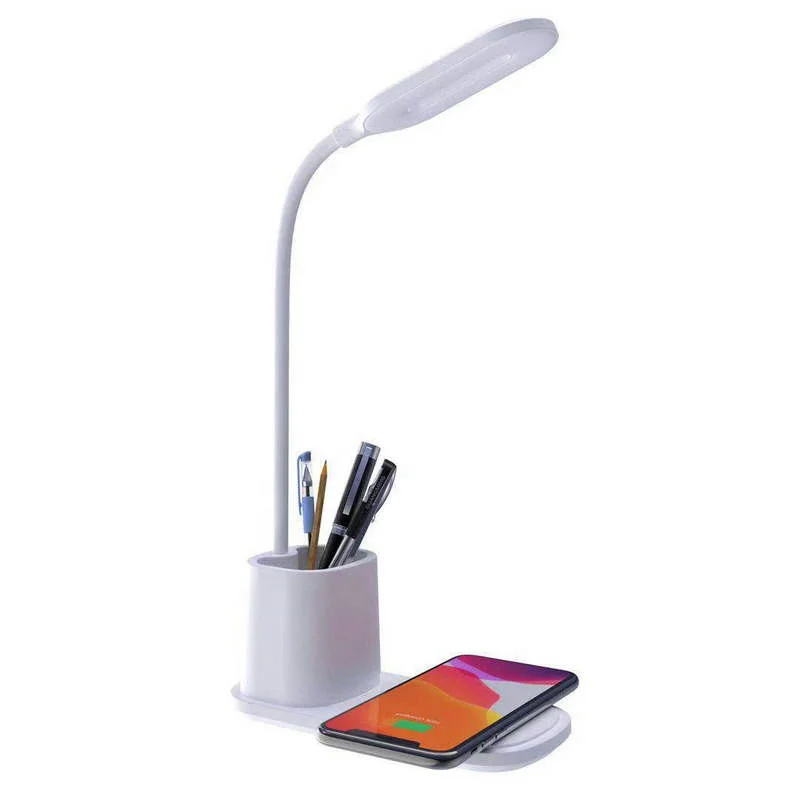 Hfb145fd846b74ef092987cf966501ed1L.webp 2025 New Hot Products Modern 10W Fast Wireless Charger Station LED Lamp Flexible ABS Table Lamp for Living Room & Restaurant - Image 1